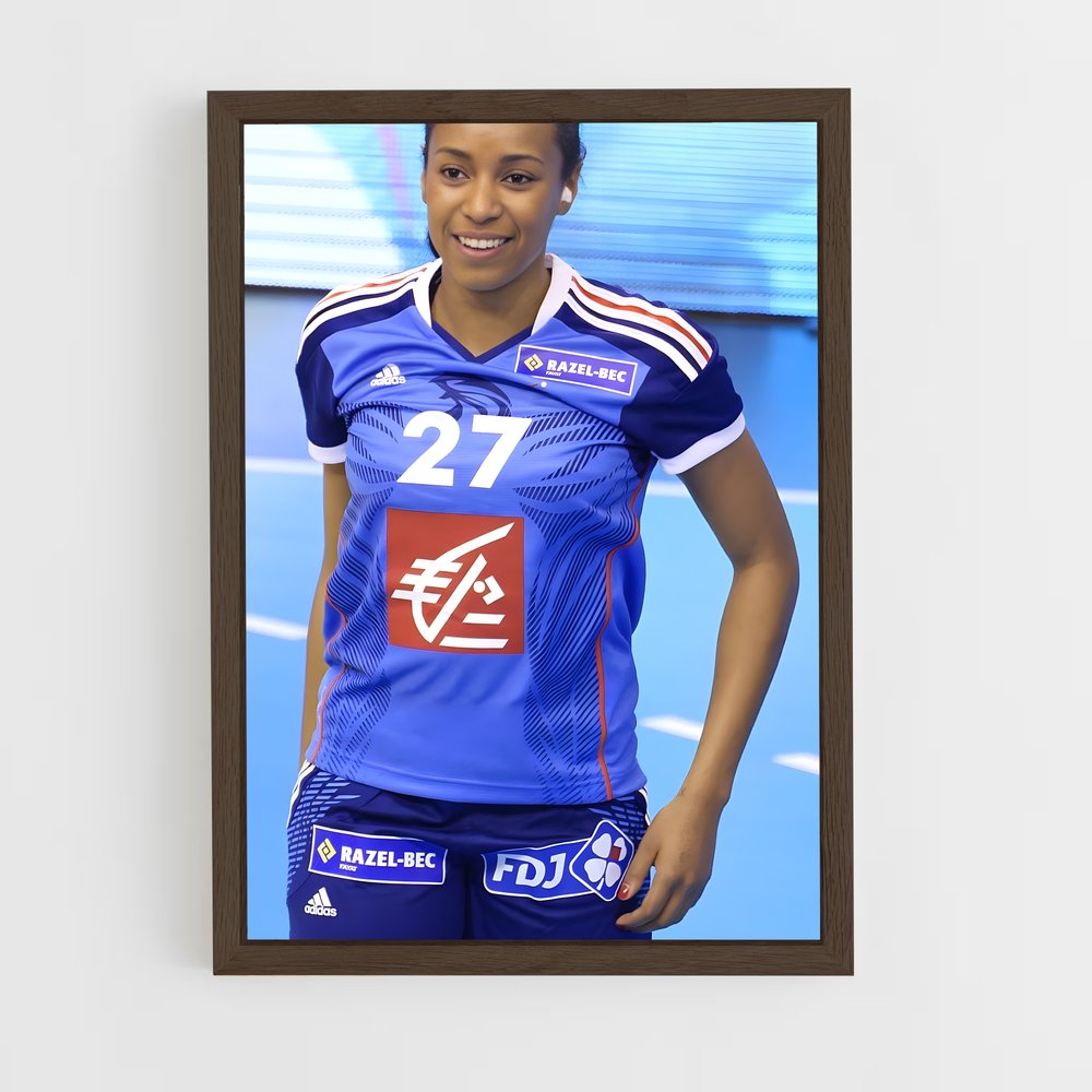 Poster Championne du Court – affiche Handball (vue 5)